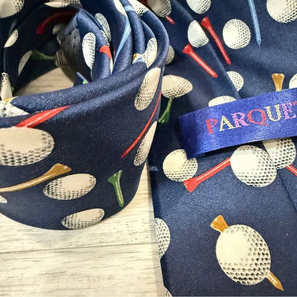 Parquet Golf Themed Necktie - Picture 5 of 12